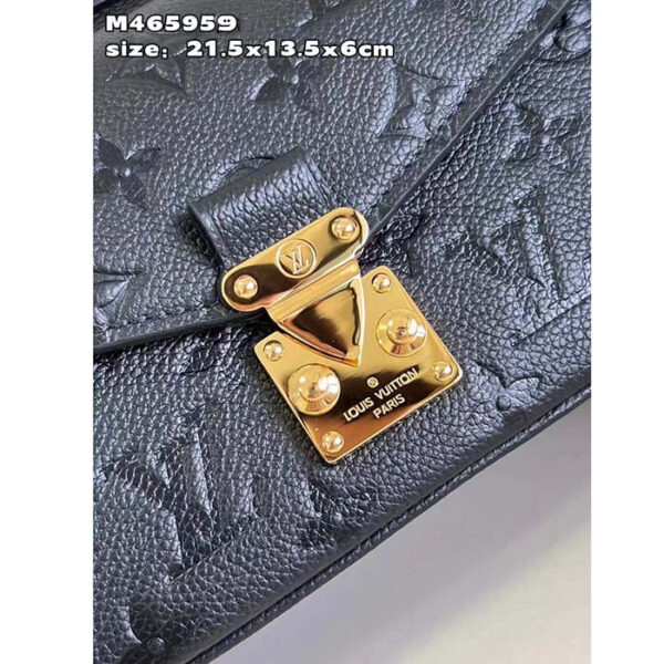 Louis Vuitton LV Women Pochette Métis East West Bag Black Grained Cowhide Leather - Image 10