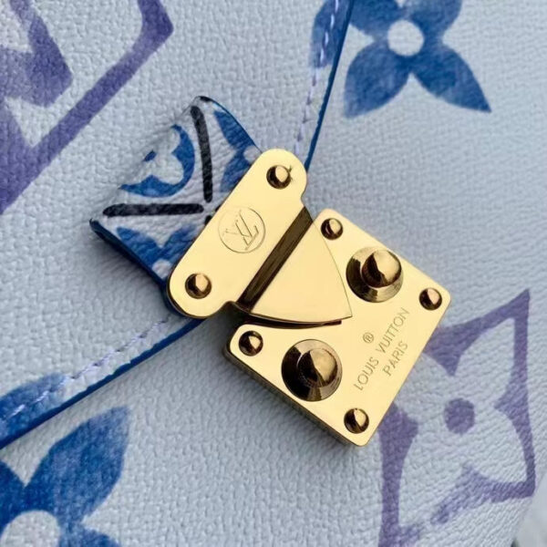 Louis Vuitton LV Women Pochette Métis MM Blue Monogram Coated Canvas - Image 8