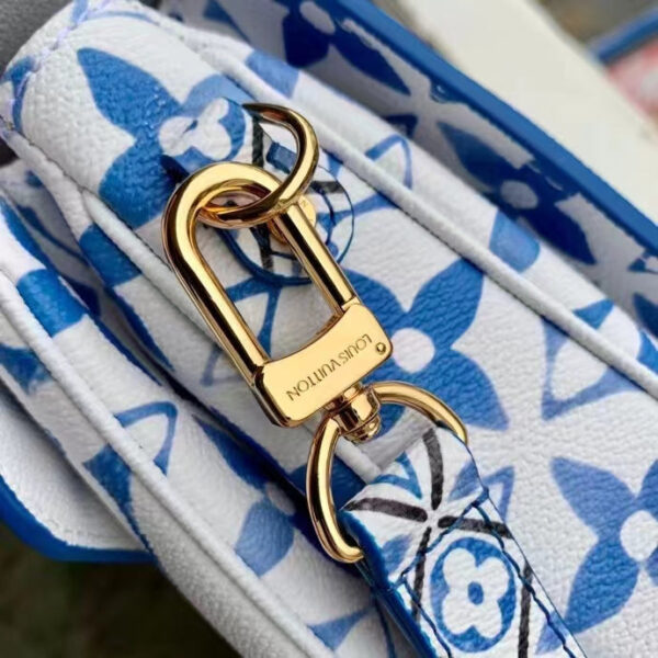 Louis Vuitton LV Women Pochette Métis MM Blue Monogram Coated Canvas - Image 9