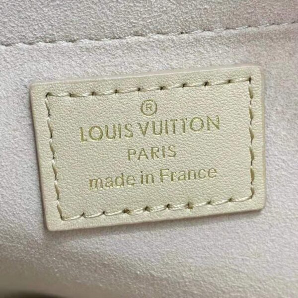 Louis Vuitton LV Women Pochette Troca Handbag Cashmere Beige Damier Quilt Lamb Leather - Image 15