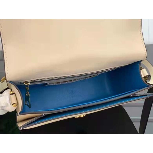 Louis Vuitton LV Women Pont 9 Handbag Cream Smooth Calfskin Cowhide Leather - Image 7