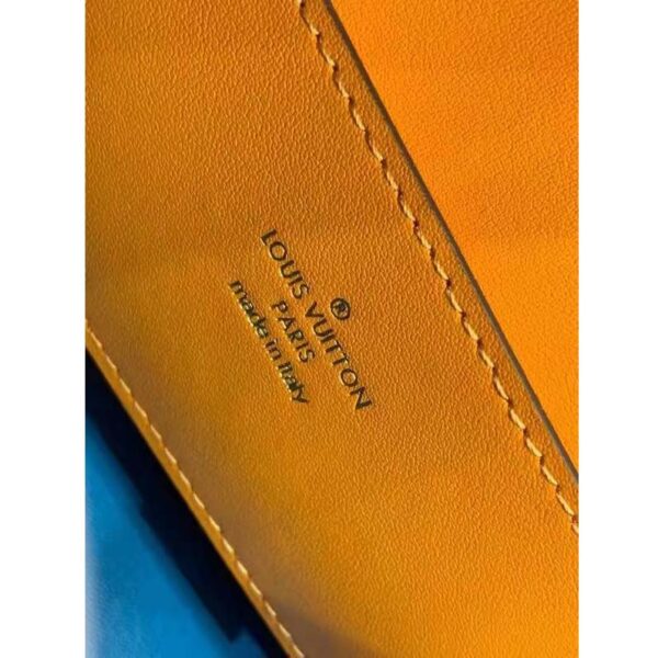 Louis Vuitton LV Women Pont 9 Soft PM Handbag Yellow Grained Calfskin Cowhide - Image 9
