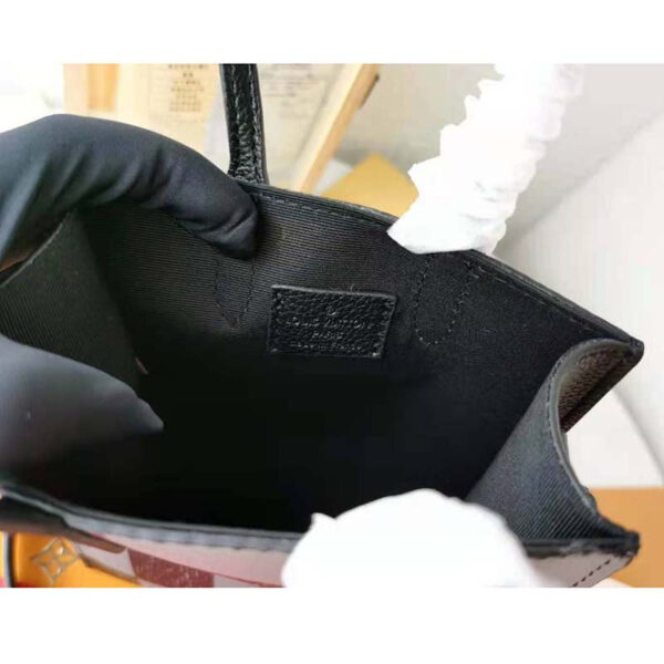Louis Vuitton LV Women Sac Plat XS Bag Graphite Cowhide Leather - Image 9