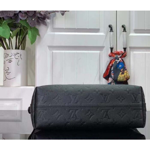 Louis Vuitton LV Women Sac Sport Crème Black Embossed Supple Grained Cowhide Leather - Image 5