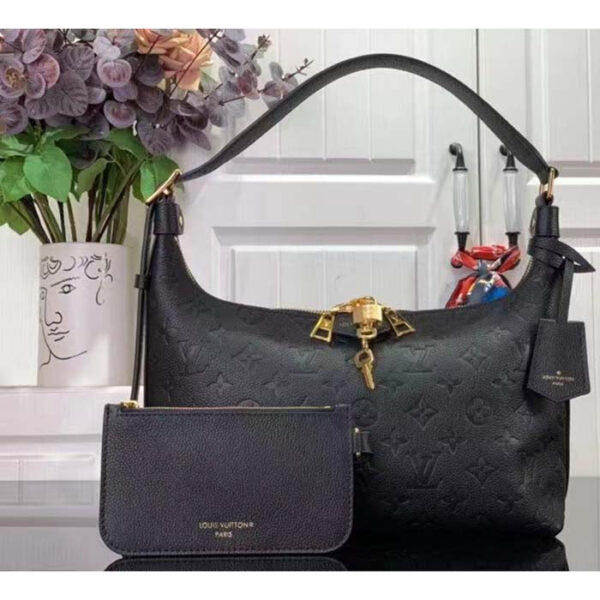 Louis Vuitton LV Women Sac Sport Crème Black Embossed Supple Grained Cowhide Leather - Image 2