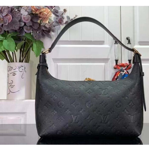 Louis Vuitton LV Women Sac Sport Crème Black Embossed Supple Grained Cowhide Leather - Image 3