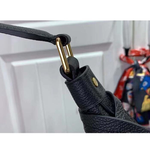 Louis Vuitton LV Women Sac Sport Crème Black Embossed Supple Grained Cowhide Leather - Image 9