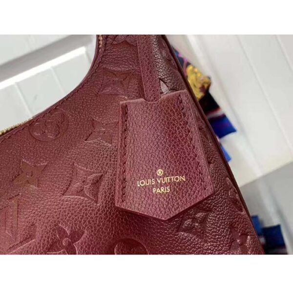 Louis Vuitton LV Women Sac Sport Wine Red Monogram Empreinte Embossed Grained Cowhide Leather - Image 8