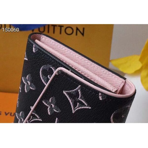 Louis Vuitton LV Women Sarah Wallet Fall for You Black Monogram Coated Canvas - Image 5