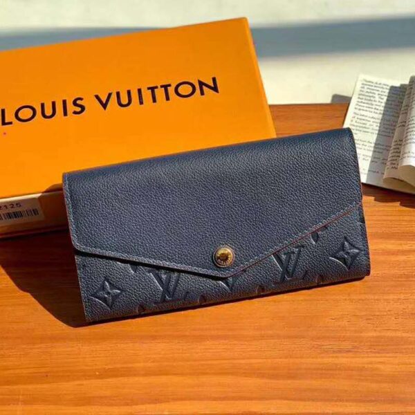 Louis Vuitton LV Women Sarah Wallet Monogram Empreinte Leather-Navy - Image 2