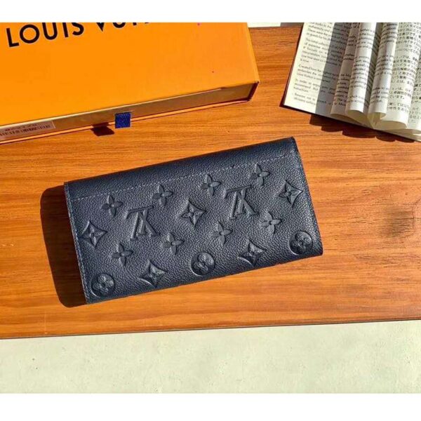 Louis Vuitton LV Women Sarah Wallet Monogram Empreinte Leather-Navy - Image 3