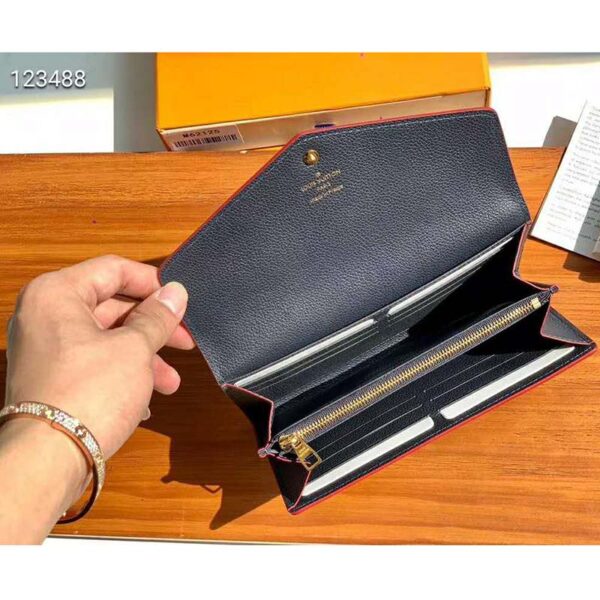 Louis Vuitton LV Women Sarah Wallet Monogram Empreinte Leather-Navy - Image 7