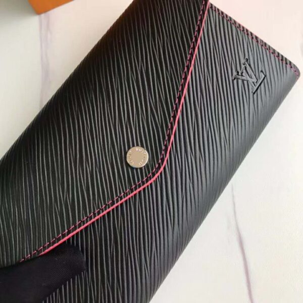 Louis Vuitton LV Women Sarah Wallet in Epi Leather-Black - Image 5