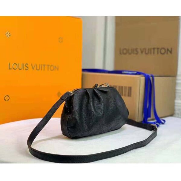 Louis Vuitton LV Women Scala Mini Pouch Black Mahina Perforated Calf Leather - Image 4