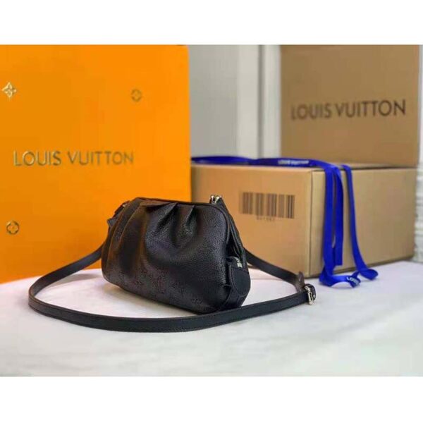 Louis Vuitton LV Women Scala Mini Pouch Black Mahina Perforated Calf Leather - Image 5