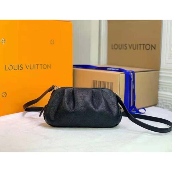 Louis Vuitton LV Women Scala Mini Pouch Black Mahina Perforated Calf Leather - Image 3