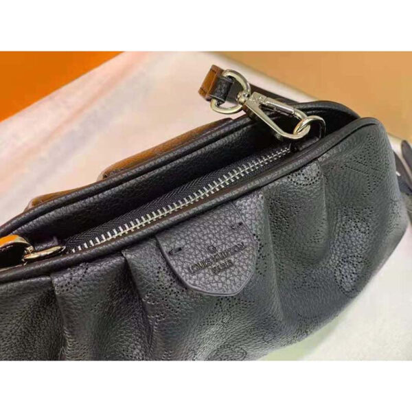 Louis Vuitton LV Women Scala Mini Pouch Black Mahina Perforated Calf Leather - Image 8