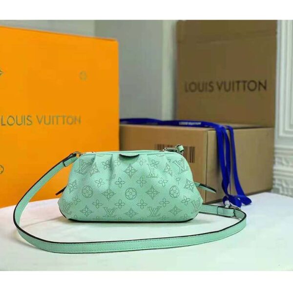 Louis Vuitton LV Women Scala Mini Pouch Green Mahina Perforated Calf Leather - Image 3