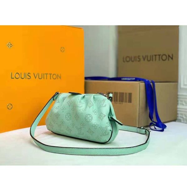 Louis Vuitton LV Women Scala Mini Pouch Green Mahina Perforated Calf Leather - Image 5