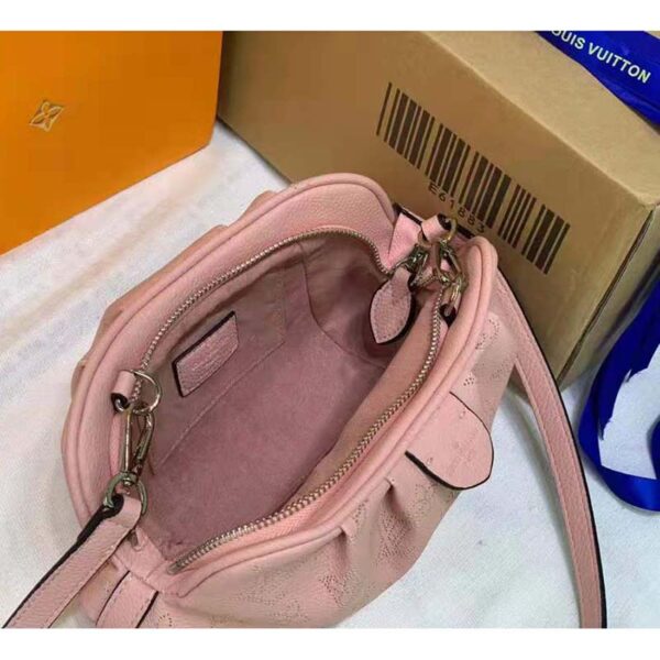 Louis Vuitton LV Women Scala Mini Pouch Magnolia Pink Mahina Perforated Calf Leather - Image 8