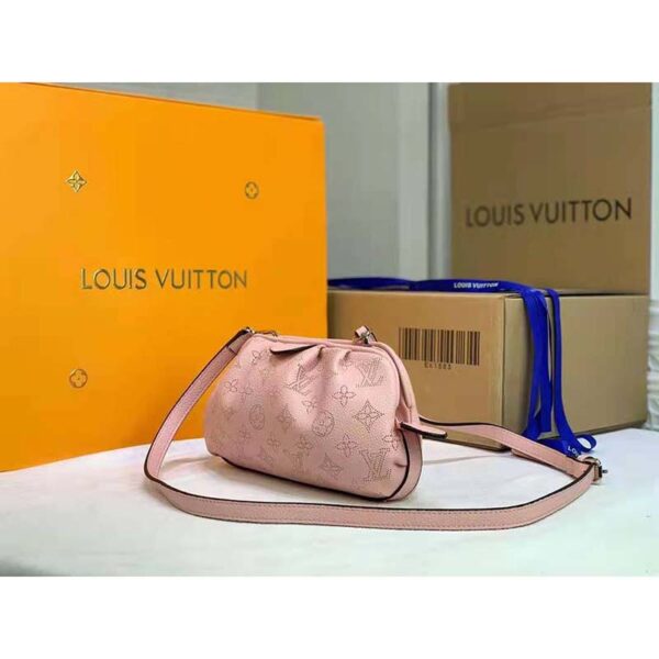 Louis Vuitton LV Women Scala Mini Pouch Magnolia Pink Mahina Perforated Calf Leather - Image 5