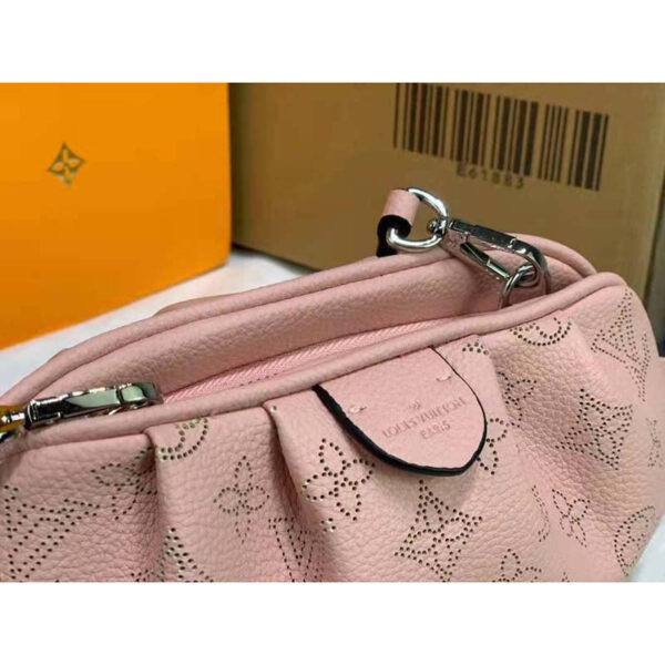 Louis Vuitton LV Women Scala Mini Pouch Magnolia Pink Mahina Perforated Calf Leather - Image 7