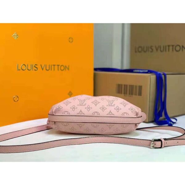 Louis Vuitton LV Women Scala Mini Pouch Magnolia Pink Mahina Perforated Calf Leather - Image 6