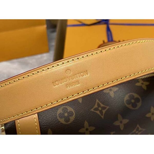 Louis Vuitton LV Women Side Trunk Monogram Coated Canvas Cowhide Leather - Image 9