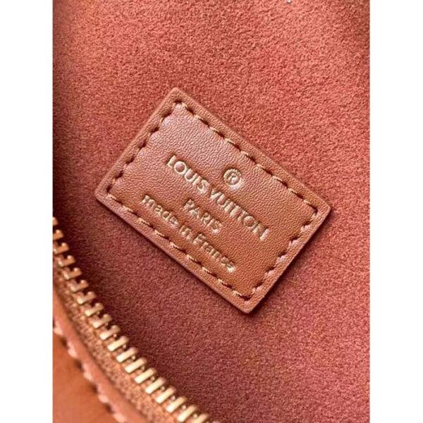 Louis Vuitton LV Women Side Trunk PM Handbag Petite Malle Tan Brown Calfskin - Image 10
