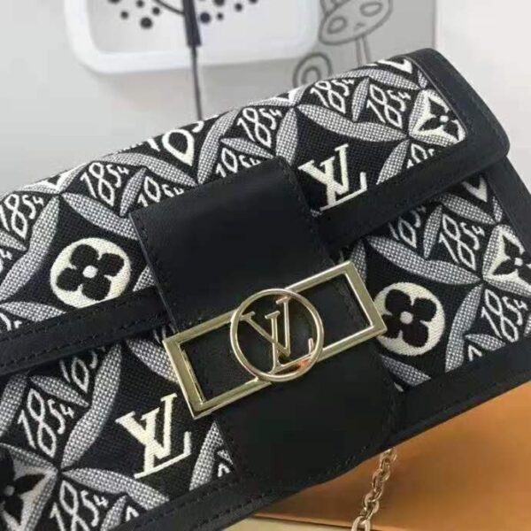 Louis Vuitton LV Women Since 1854 Dauphine Chain Wallet Monogram Flowers Cowhide-Leather - Image 8