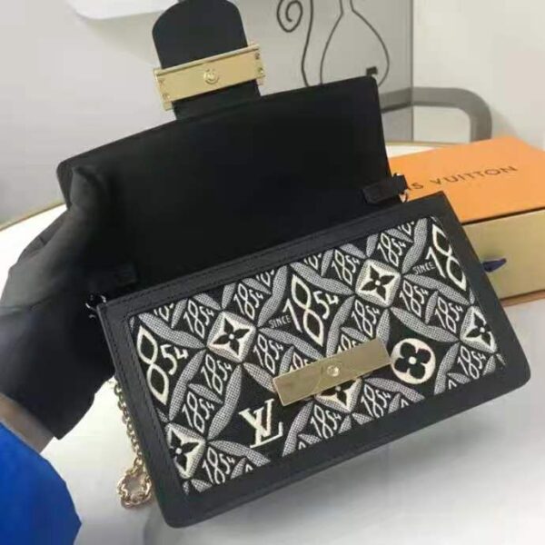 Louis Vuitton LV Women Since 1854 Dauphine Chain Wallet Monogram Flowers Cowhide-Leather - Image 5