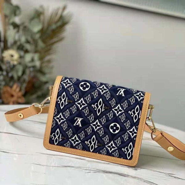 Louis Vuitton LV Women Since 1854 Dauphine MM Handbag Monogram Flowers Canvas - Image 3