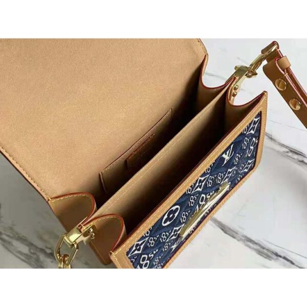 Louis Vuitton LV Women Since 1854 Dauphine MM Handbag Monogram Flowers Canvas - Image 6