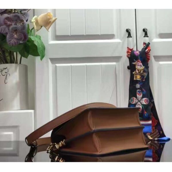 Louis Vuitton LV Women Since 1854 Dauphine Mini Handbag Monogram Flowers Cowhide - Image 5