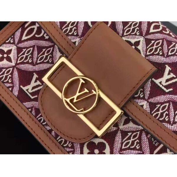 Louis Vuitton LV Women Since 1854 Dauphine Mini Handbag Monogram Flowers Cowhide - Image 8