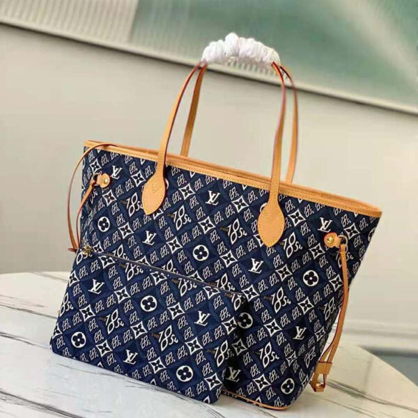 Louis Vuitton LV Women Since 1854 Neverfull MM Tote Monogram Flowers Canvas - Image 3