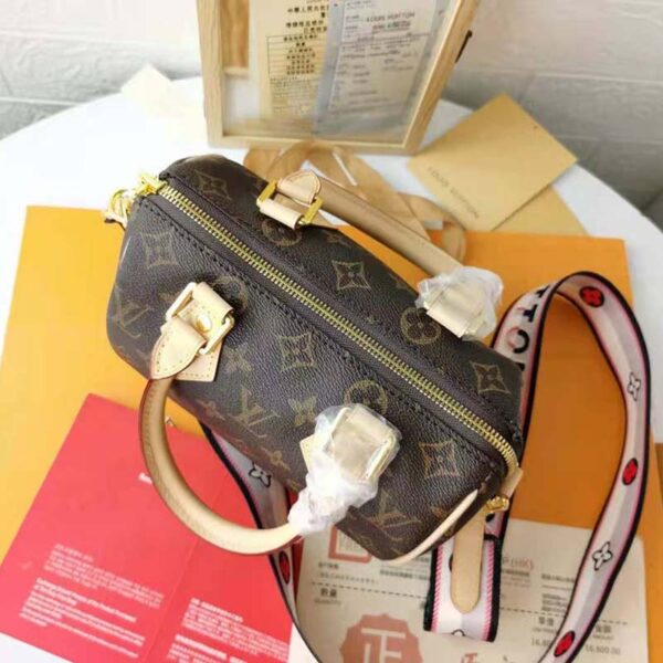 Louis Vuitton LV Women Speedy Bandoulière 20 Handbag Black Monogram Coated Canvas - Image 5