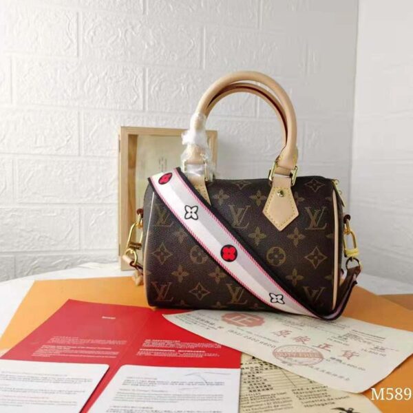 Louis Vuitton LV Women Speedy Bandoulière 20 Handbag Black Monogram Coated Canvas - Image 2