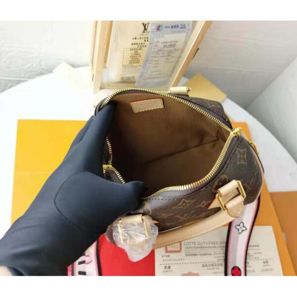 Louis Vuitton LV Women Speedy Bandoulière 20 Handbag Black Monogram Coated Canvas - Image 8