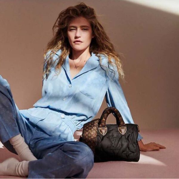 Louis Vuitton LV Women Speedy Bandoulière 25 Handbag Black Econyl Mini Monogram Coated Canvas - Image 11
