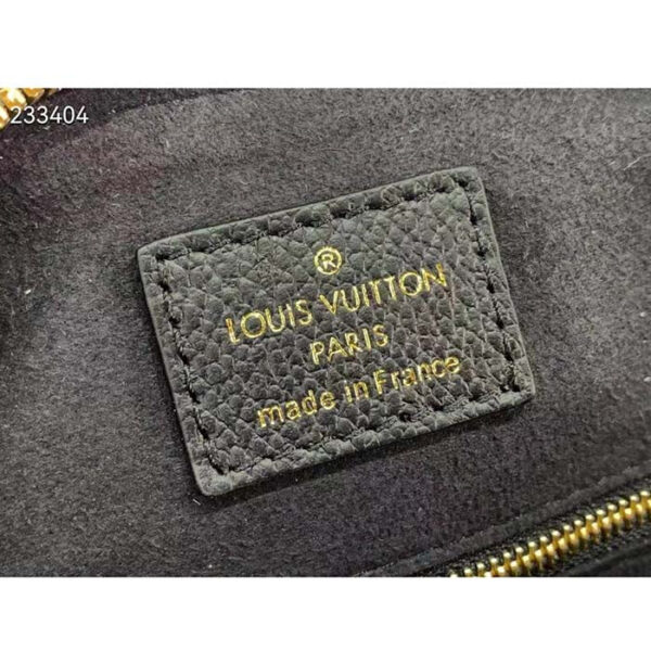 Louis Vuitton LV Women Speedy Bandoulière 25 Handbag Black Monogram Empreinte Grained Cowhide Leather Studs - Image 10