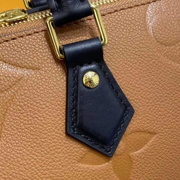 Louis Vuitton LV Women Speedy Bandoulière 25 Handbag Caramel Embossed Supple Grained Cowhide - Image 15