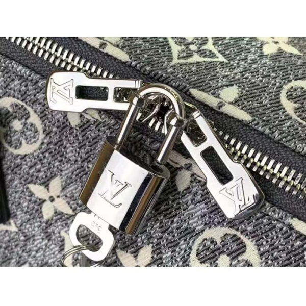Louis Vuitton LV Women Speedy Bandoulière 25 Handbag Gray Denim Textile Jacquard - Image 11