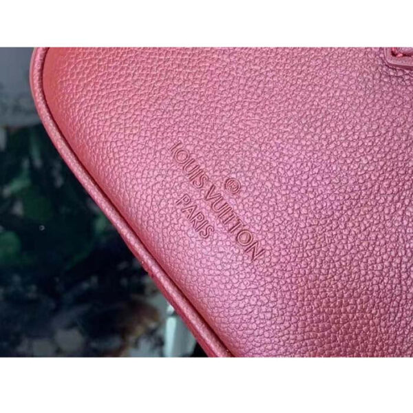 Louis Vuitton LV Women Speedy Bandoulière 25 Wine Red Monogram Empreinte Embossed Grained Cowhide Leather - Image 9