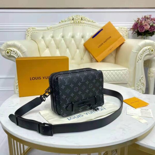 Louis Vuitton LV Women Steamer Messenger Monogram Eclipse Coated Canvas - Image 6