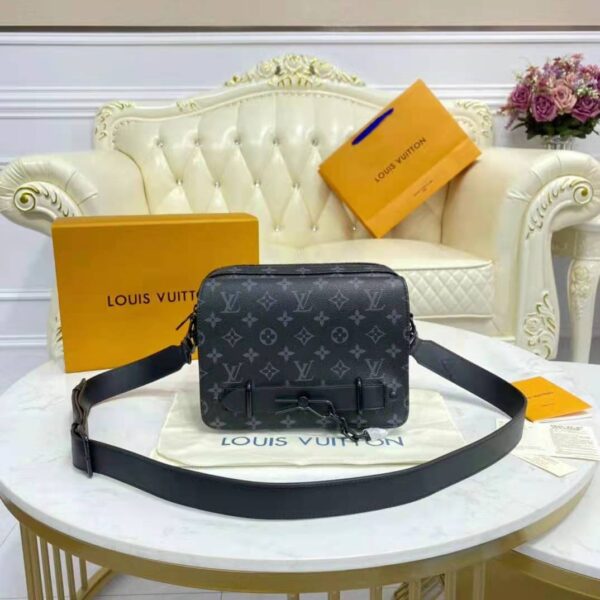 Louis Vuitton LV Women Steamer Messenger Monogram Eclipse Coated Canvas - Image 5