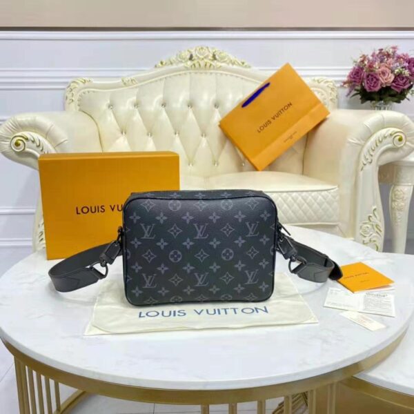 Louis Vuitton LV Women Steamer Messenger Monogram Eclipse Coated Canvas - Image 7