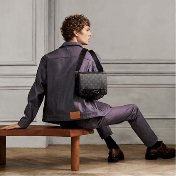 Louis Vuitton LV Women Steamer Messenger Monogram Eclipse Coated Canvas - Image 12