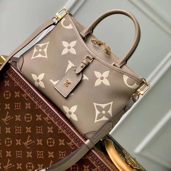 Louis Vuitton LV Women Trianon PM Bag Beige Embossed Grained Cowhide Leather - Image 2