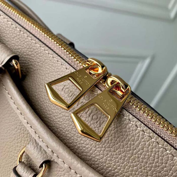 Louis Vuitton LV Women Trianon PM Bag Beige Embossed Grained Cowhide Leather - Image 8